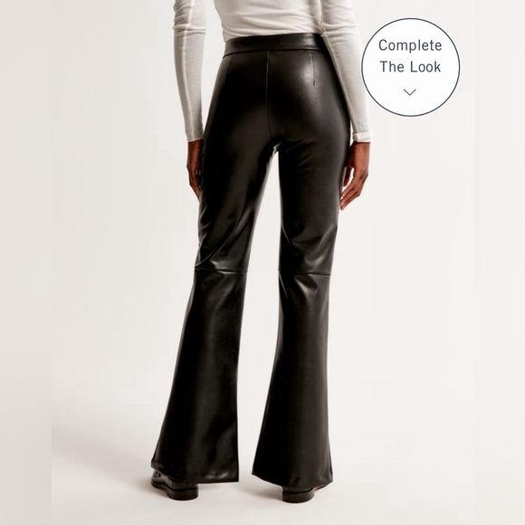 Abercrombie & Fitch Vegan Leather Pants. Size S Short. Nearly new condition. - Picture 2 of 6